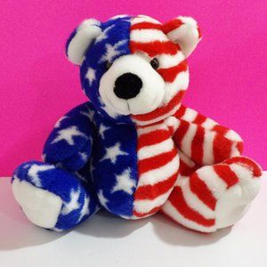 9.5" Fiesta Plush Sitting Flag Bear